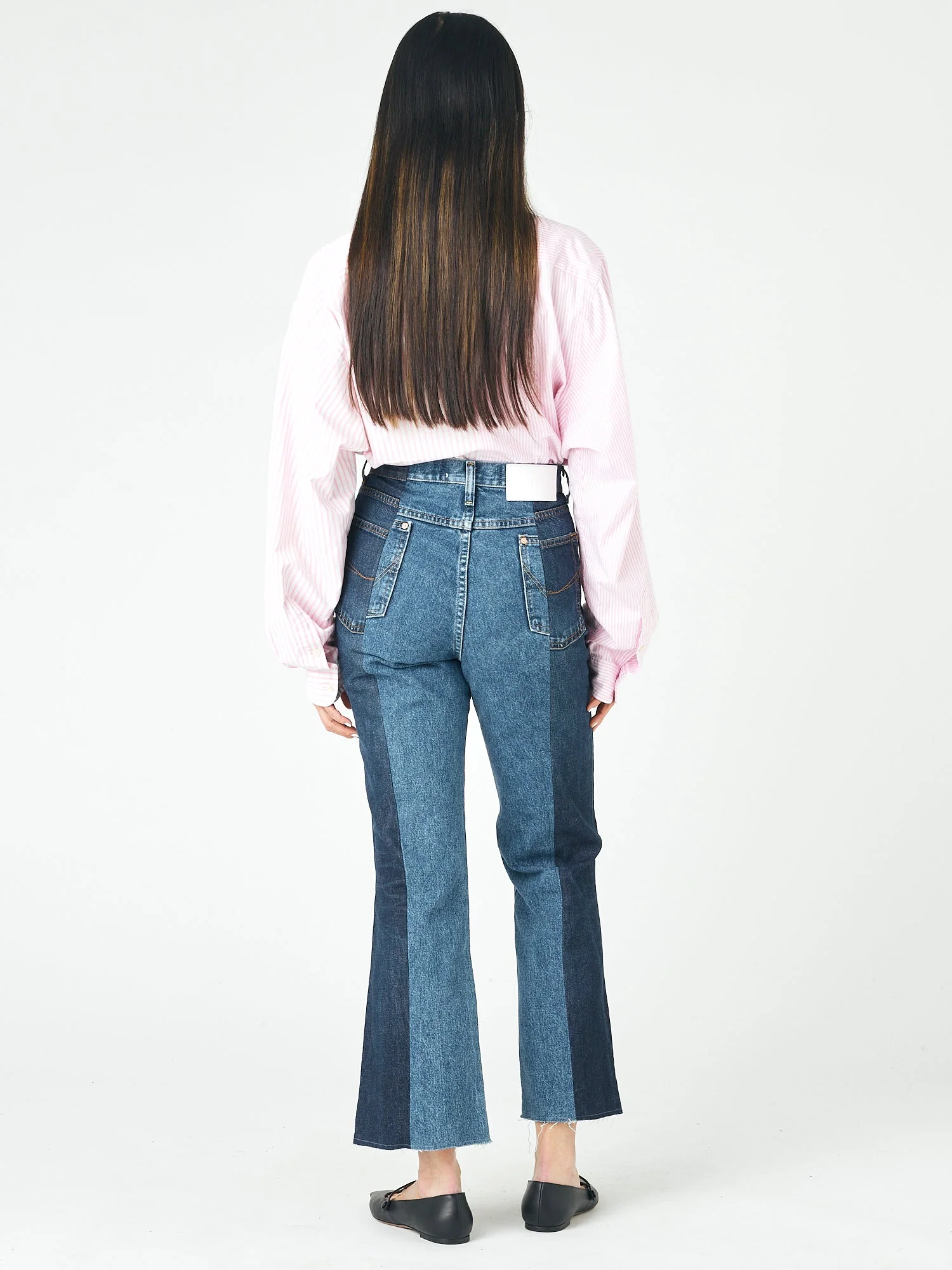 Flare Jean Dark/Mid Blue - Image 3