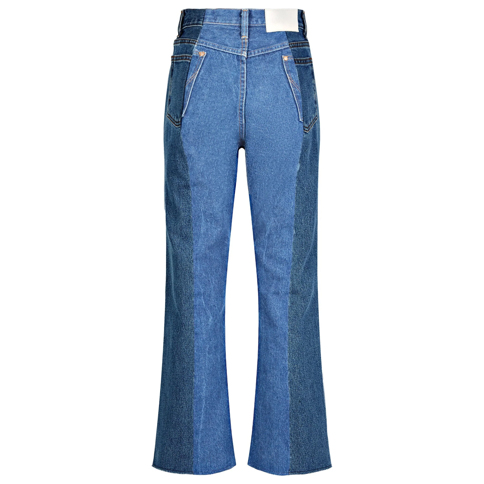 Flare Jean Dark/Mid Blue - Image 4