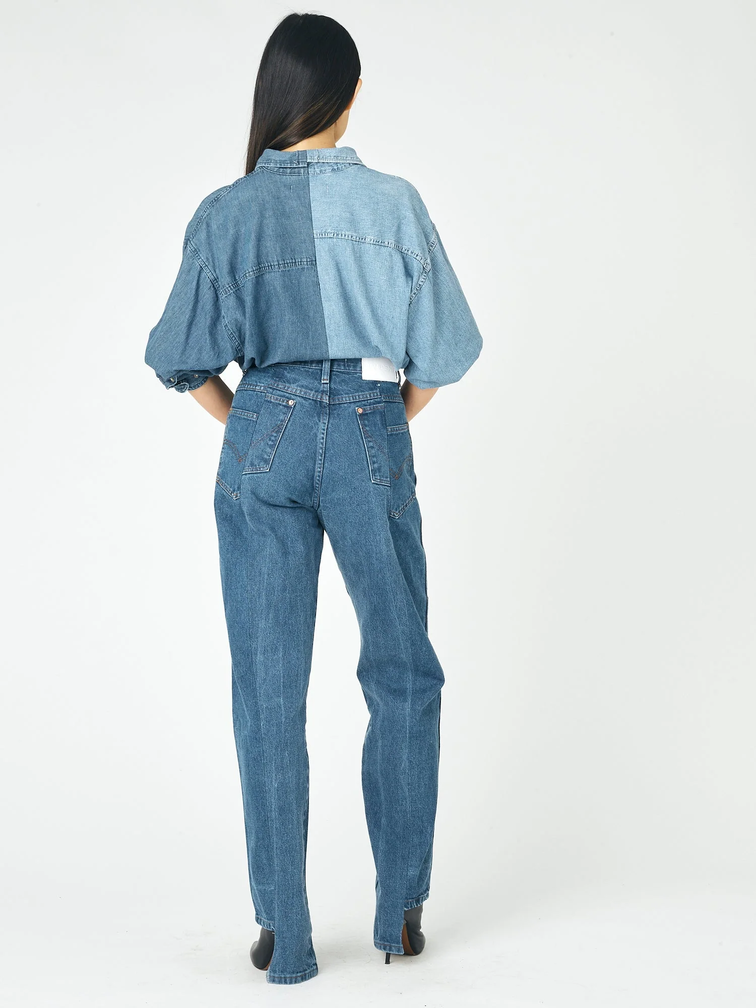 Boyfriend Jean Mid Blue - Image 4