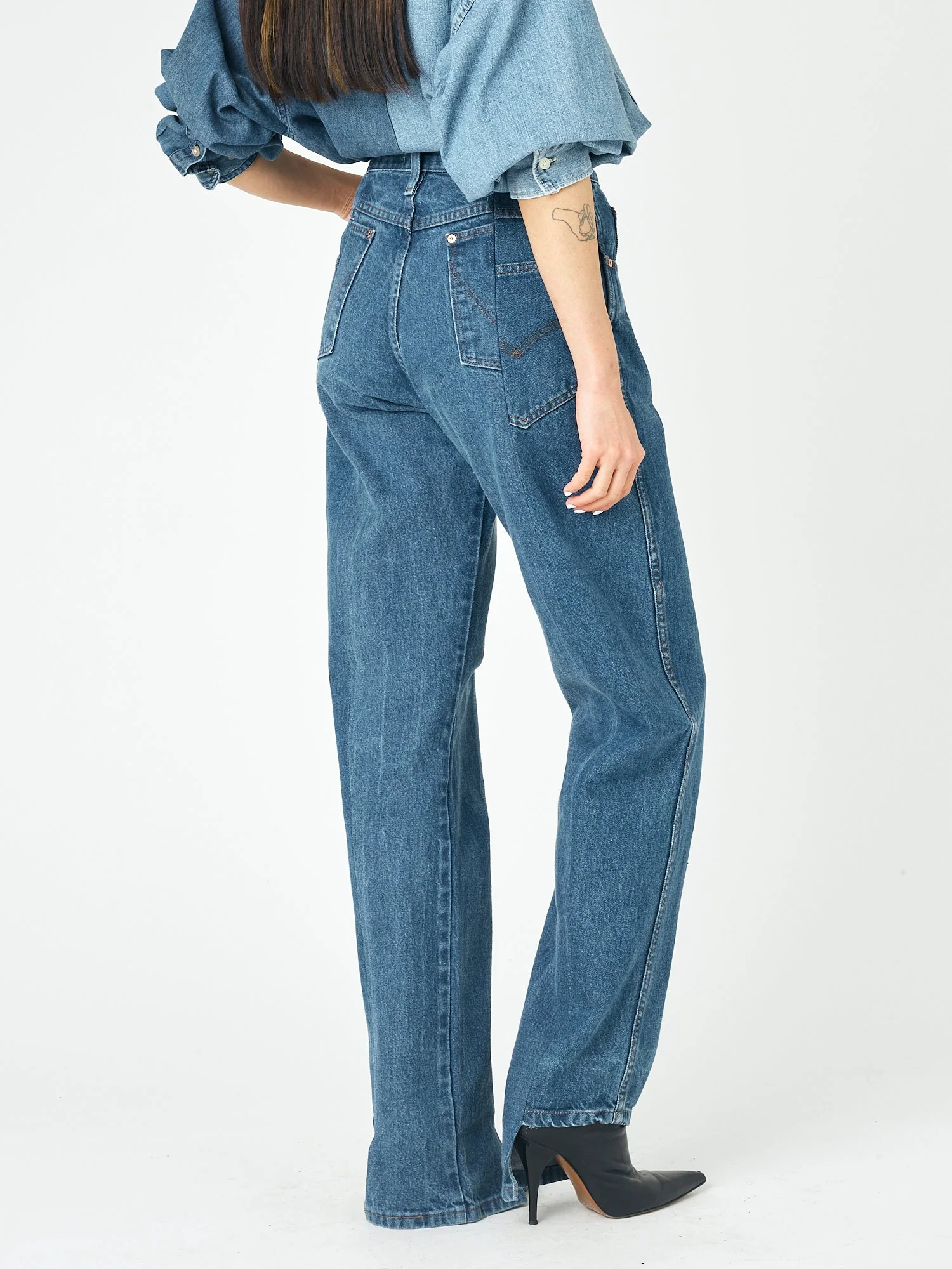 Boyfriend Jean Mid Blue - Image 6