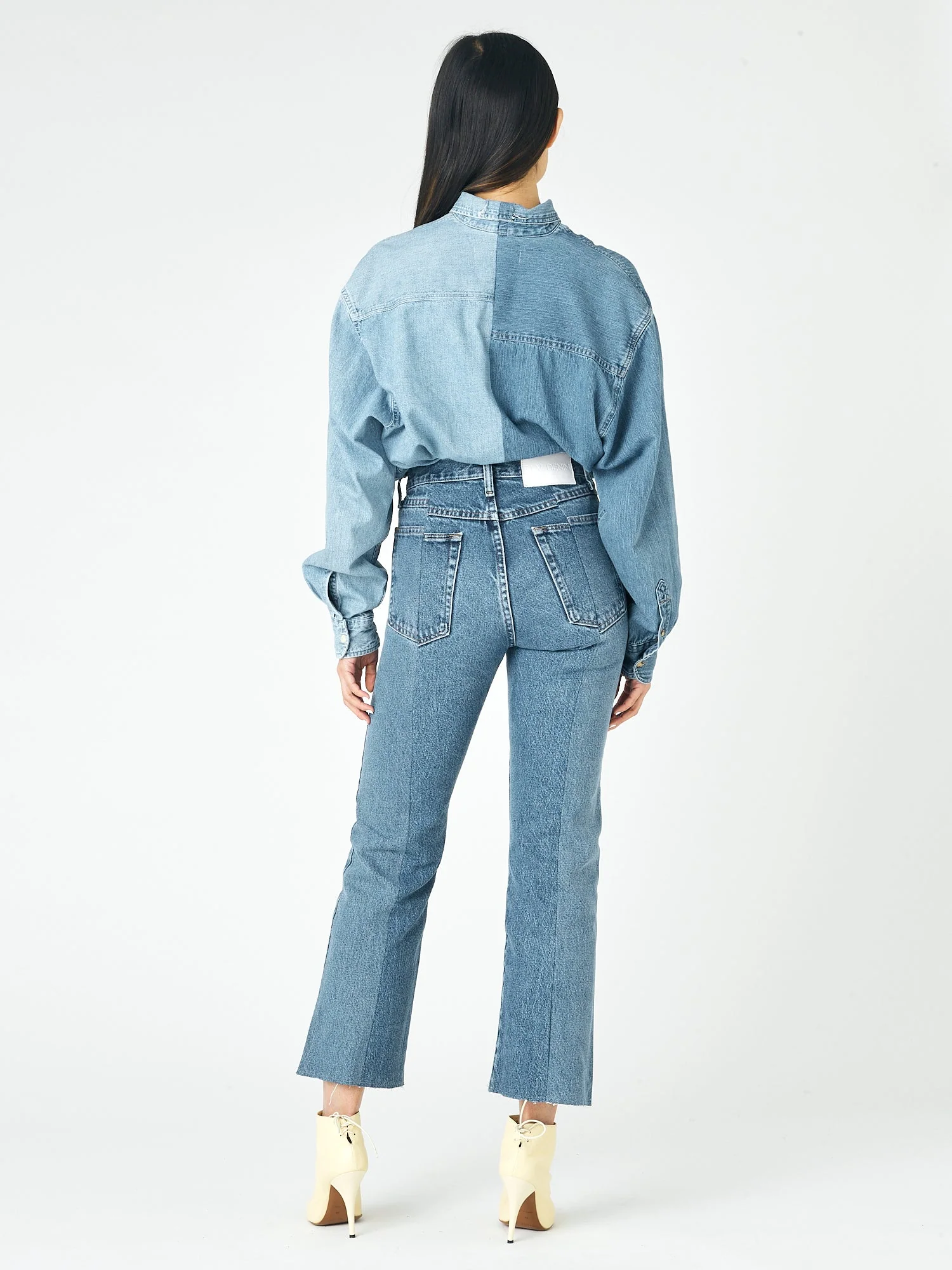 Flare Jean Mid Blue - Image 4