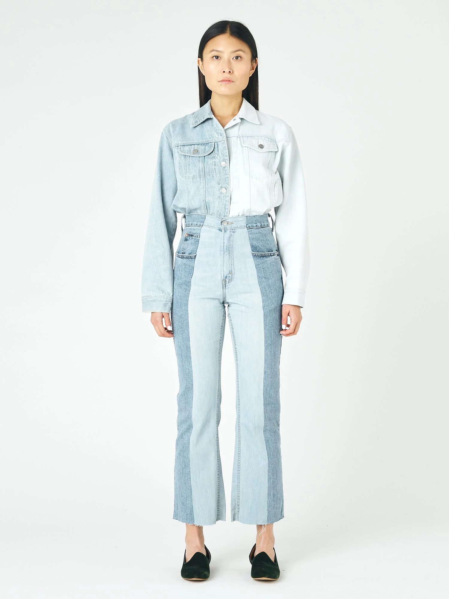 Flare Jean Mid/Light Blue - Image 3