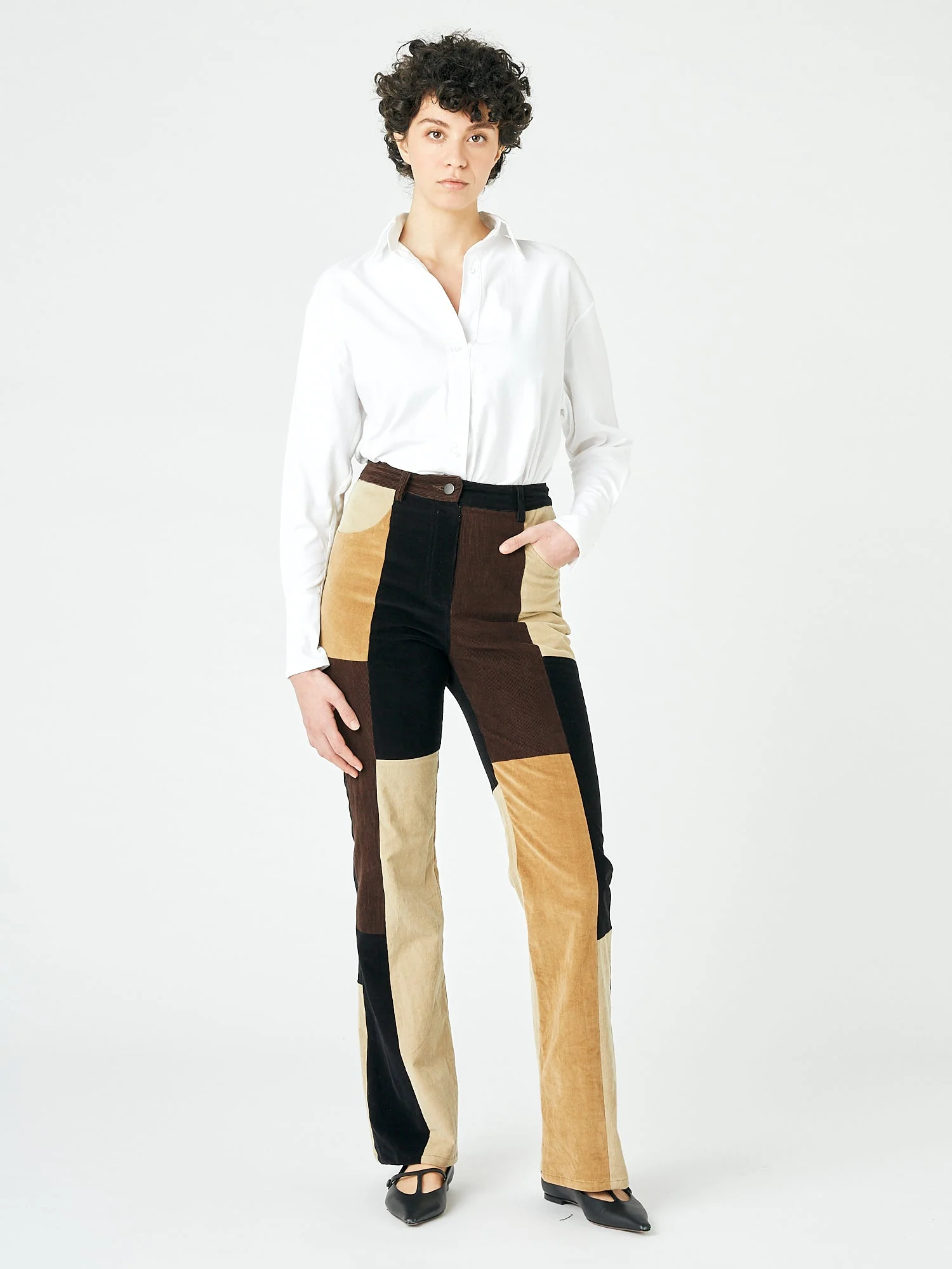 Corduroy Patchwork Flare - Image 3